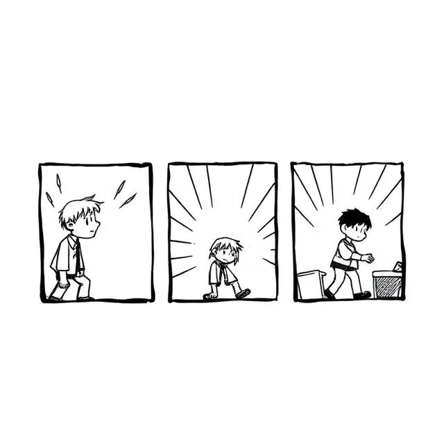 Exempel på Serie-strip