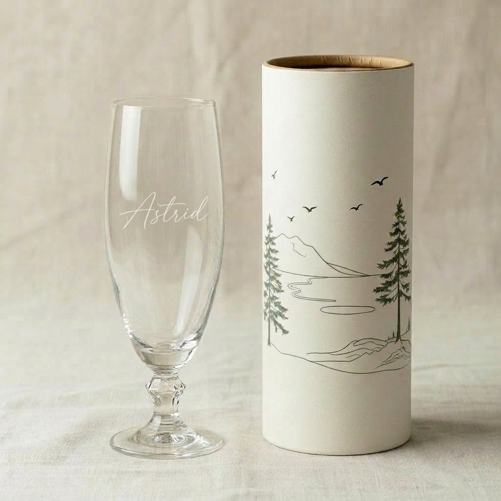 Nordisk stillhet — glas och tub