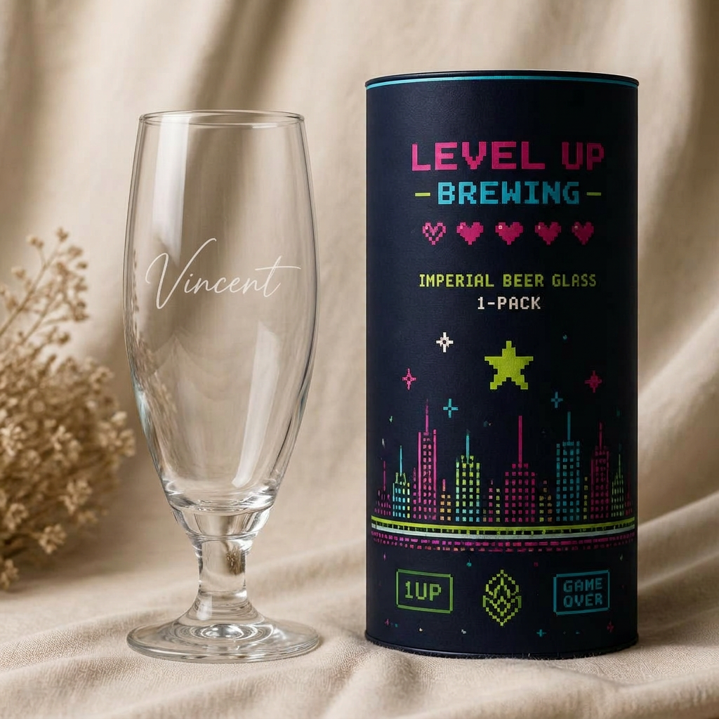 Pixel & arcade — glas och tub